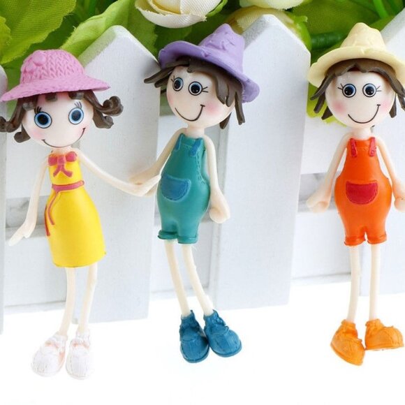 3 Miniature Garden Girls for your Potted Plants, Garden Decor, or other Crafts - Picture 1 of 1